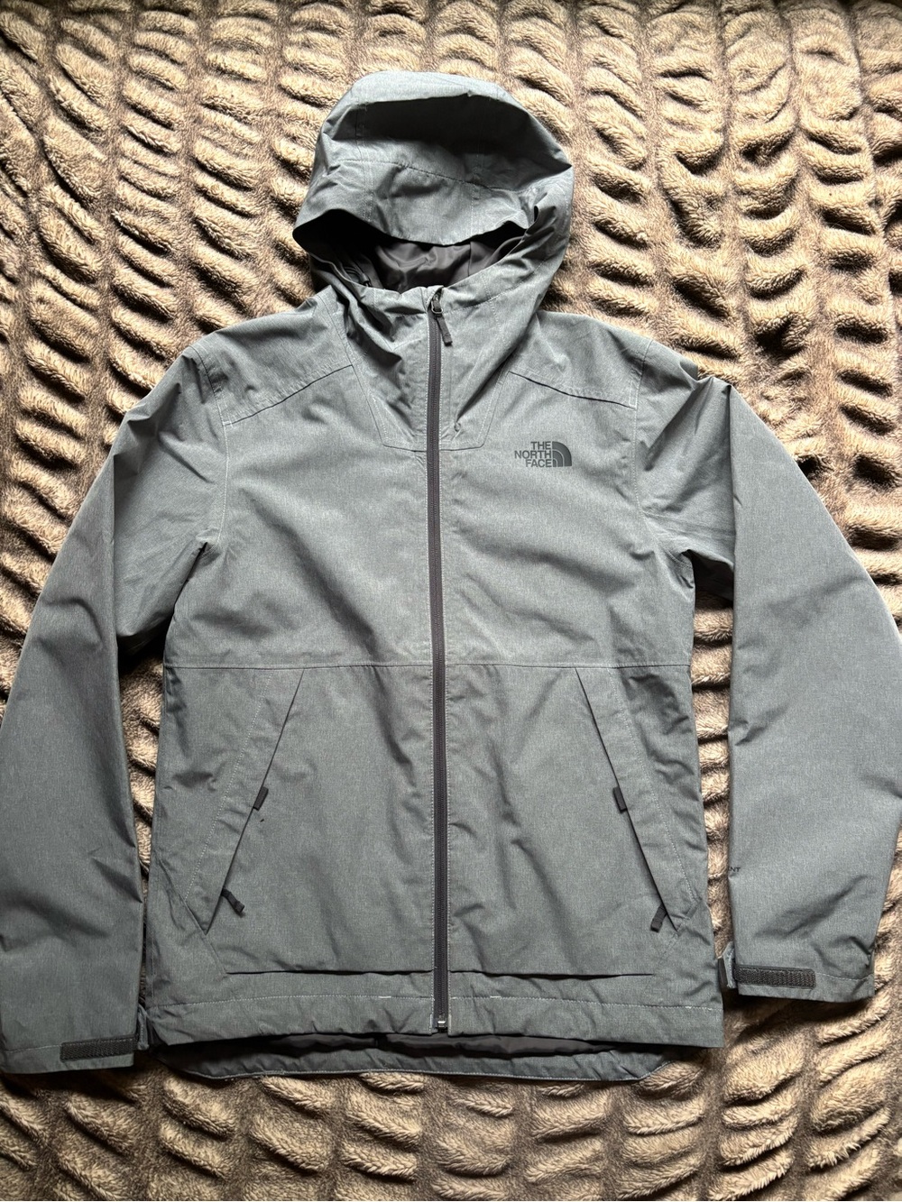 The North Face Men’s Gray Hooded Shell Jacket Size Small